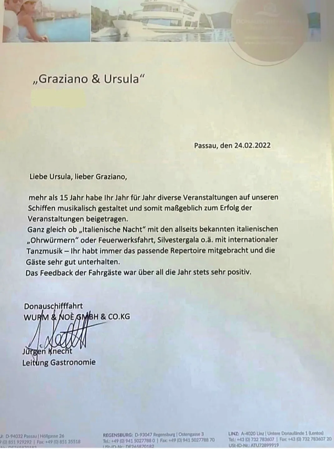 Referenz Donauschiffahrt