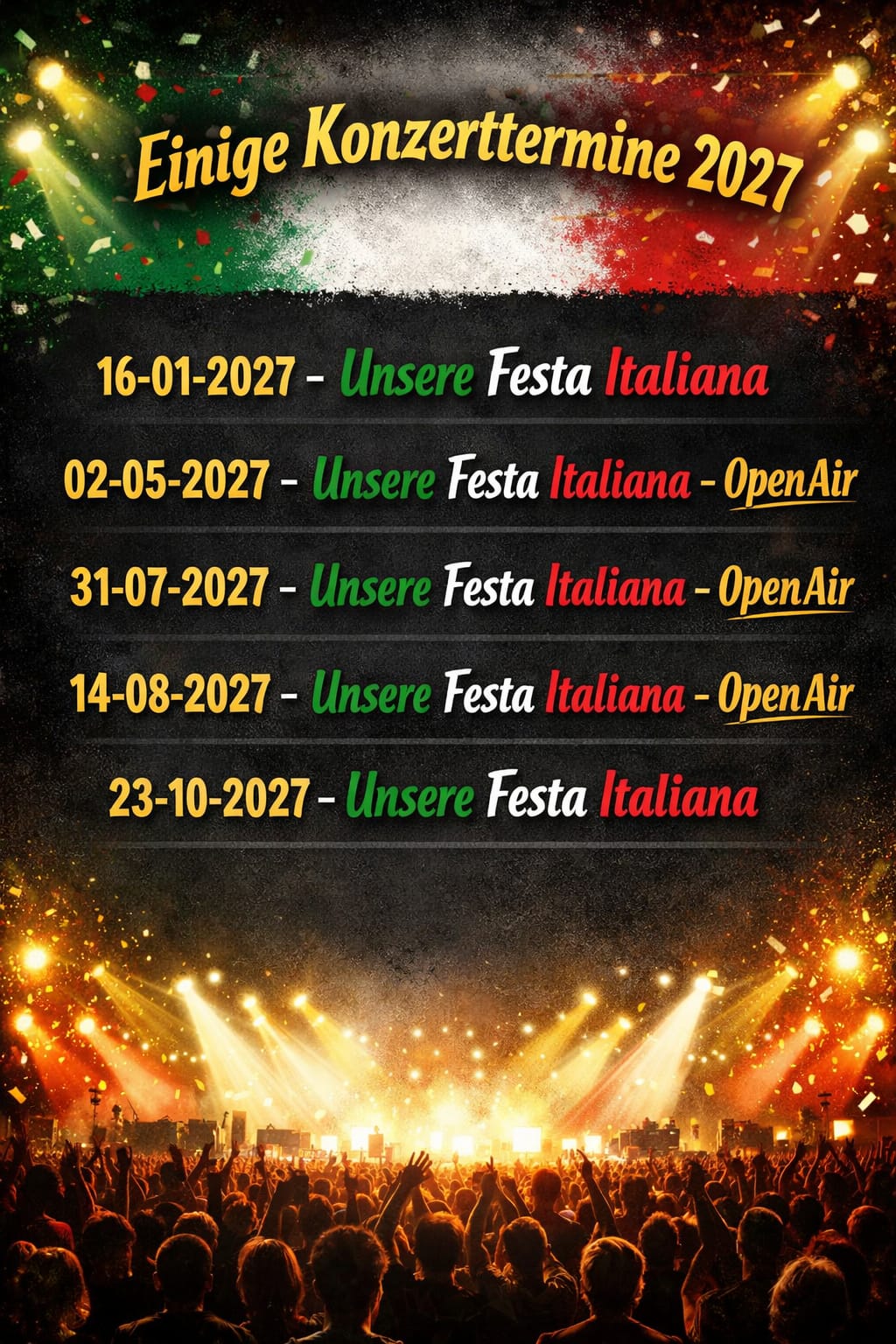Festa Italiana Tour 2027 Preview